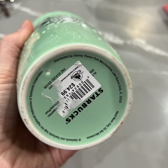 Animal Kingdom Map Disney Starbuck Sipping Cup Green - Picture 6 of 6